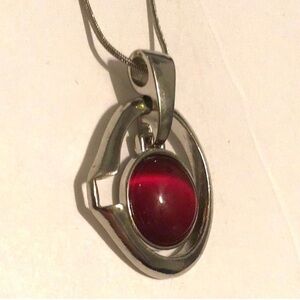 CJ Banks Ruby Red and Silver
Necklace